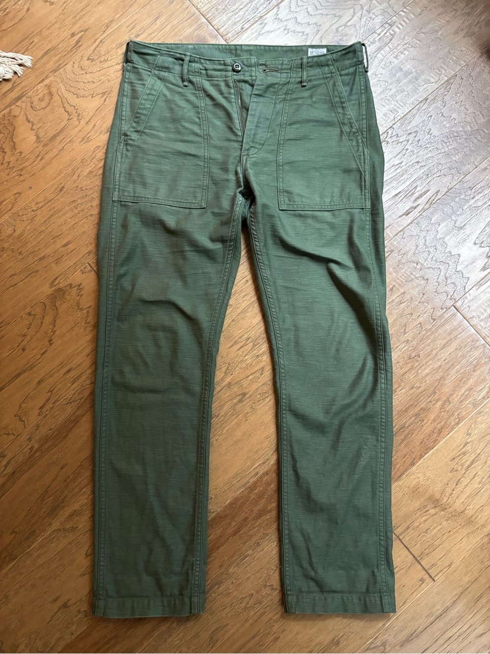 orSlow reverse sateen slim fatigues / made in Japan 🇯🇵 / size 1 (small)